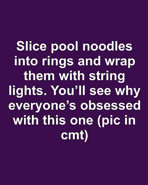 Slice Pool Noodles Into Rings and Wrap Them With String Lights: A Fun DIY Decoration image (2)